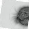 Inverted color image of the solar corona from SWAP
